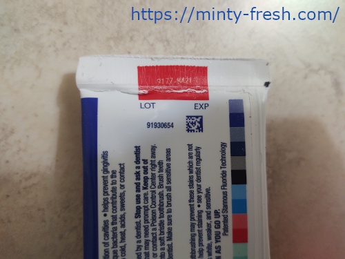 Toothpaste Expiration Date