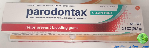 Parodontax Cleanmint: toothpaste for bleeding gums