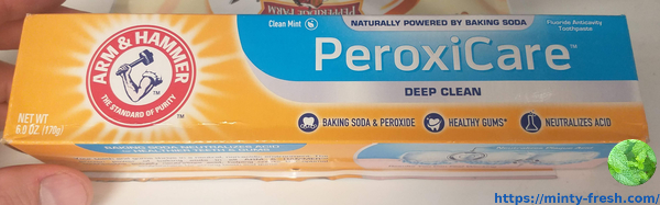 arm and hammer toothpaste peroxicare front